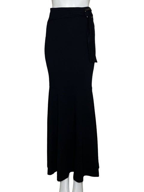 Falda Studio F Maxi Fluida Negro - Talla 2