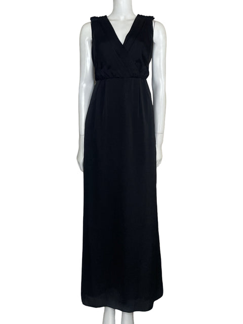 Vestido Bcbg Maxi Satinado Negro - Talla 10