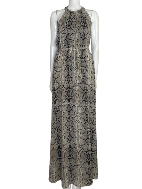 Vestido Jessica Simpson Halter Animal print Beige - Talla 8