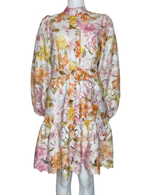 Vestido Sthela&co Eyelet Long sleeve Rosado - Talla M