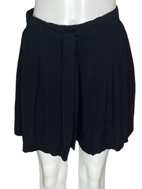 Short Zara Basic Fluido Negro - Talla M