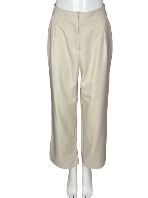 Pantalón Tesoro Tps Recto Palazo Beige - Talla S