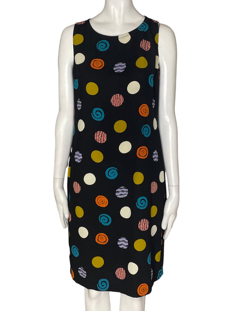 Vestido Tesoro Tps Midi Estampado Azul - Talla S