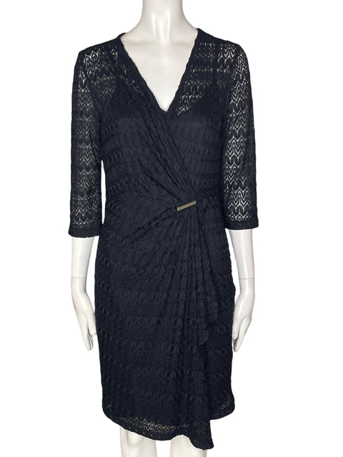 Vestido Emma & Michele Tejido Cuello v Negro - Talla M