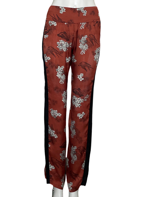Pantalón Johanna Ortiz Floral Satinado - Talla S