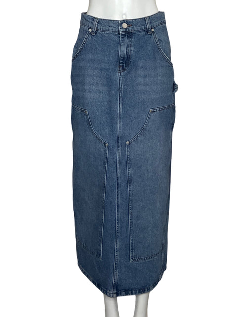 Falda Bdg Denim Midi Azul - Talla S