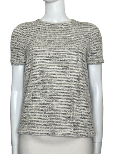 Blusa Anthropologie Manga corta Knit Algodón Beige - Talla XS