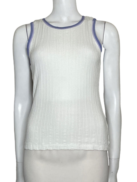 Top Anthropologie Tank Algodón Blanco - Talla S