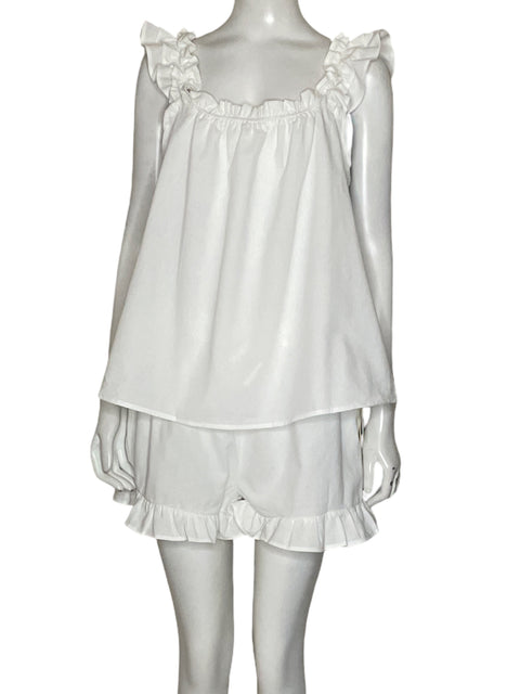 Set Commense Vuelos Algodón Blanco - Talla L