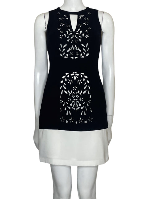 Vestido Ali Ro Eyelet Sin mangas Negro - Talla 0