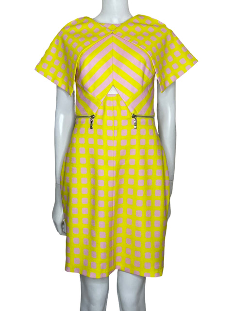 Vestido Regina Salomão Mini Cobertor removible Amarillo - Talla 36