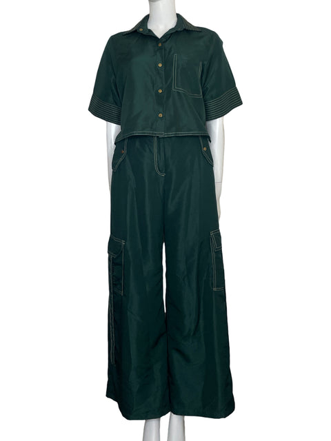 Set Edda Gonzalez Cargo Verde - Talla S