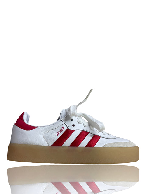 Zapatilla Adidas Samba Bajas Cordones Blanco - Talla 5.5