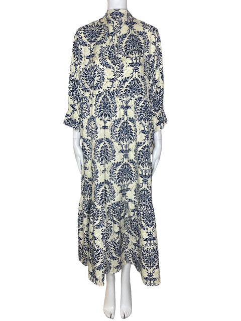 Vestido Tesoro Tps Estampado Suelto Azul - Talla XL