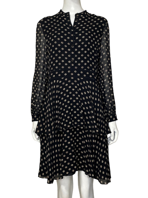 Vestido Tory Burch Tejido Encaje Negro - Talla 40