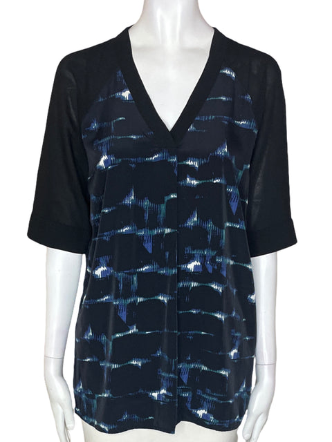 Blusa Calvin Klein Estampado Manga corta Azul - Talla M