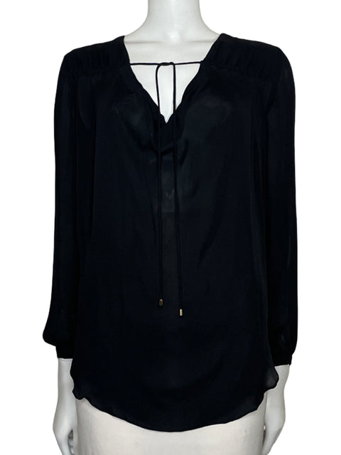 Blusa Haute Hippie Manga larga Negro - Talla XS