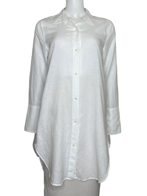 Camisa J. Crew Oversize Blanco - Talla S