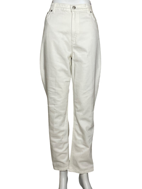 Pantalón Polo Ralph Lauren Recto Wide-leg Blanco - Talla 14