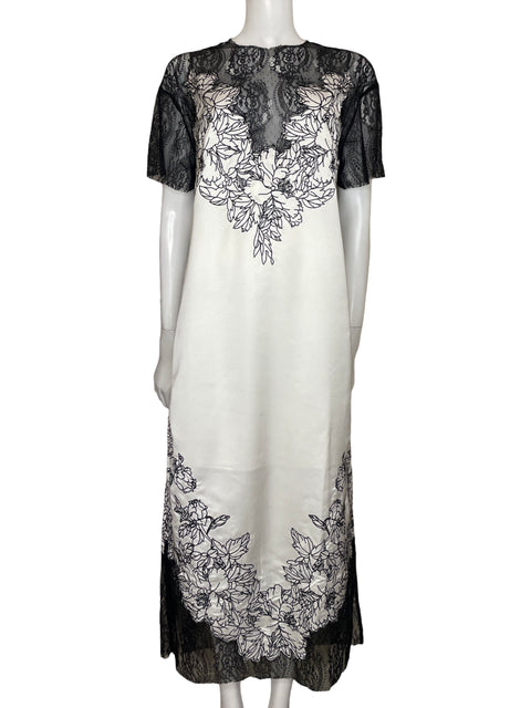 Vestido Arrange Marfil Recto Blanco - Talla 4