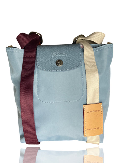 Cartera Longchamp Re-play North South Azul - Talla U