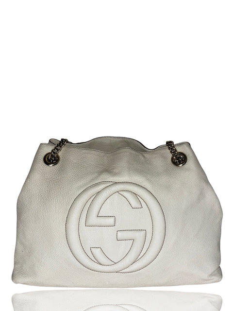 Cartera Gucci Cabas Soho Tote Cadena Negro - Talla U