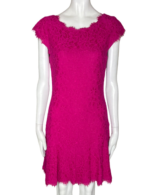 Vestido Diane Von Furstenberg Tejido Sin mangas Suelto Rosado - Talla 4