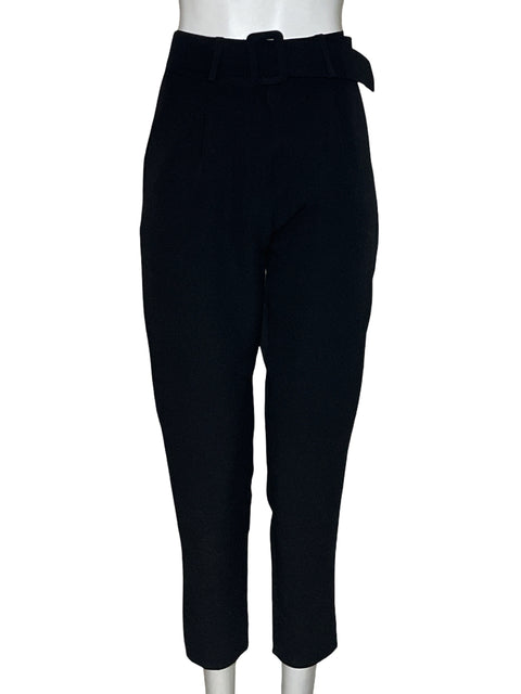 Pantalón Tesoro Tps Con Cinturón Recto Negro - Talla M