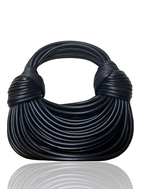 Cartera Filany & Fred Cuero Negro - Talla U