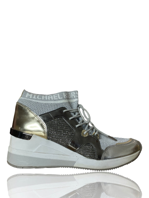 Zapato Michael Kors Hilda Trainer Dorado - Talla 37