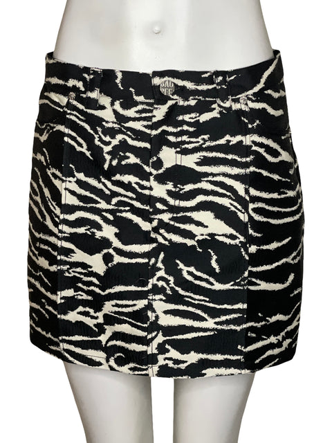 Falda Baum Und Perdgarten Zebra Estampado Negro - Talla 34
