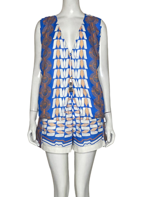 Set Mayorga Récords Estampado Azul - Talla XS