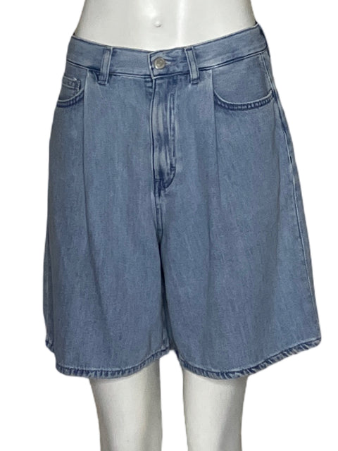 Bermuda Cos Pinzas Relaxed fit Azul - Talla 25