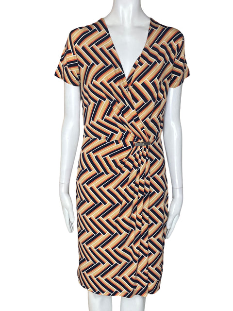 Vestido Kalijati Cruzado Plisado Manga larga Naranja - Talla S