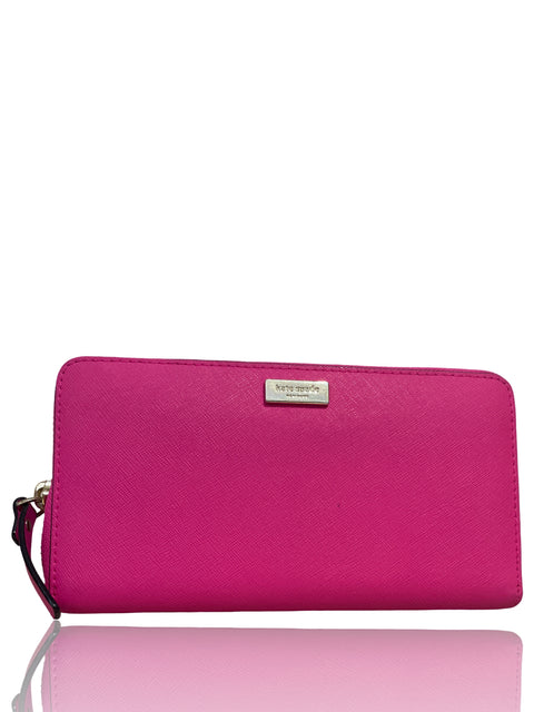 Cartera Kate Spade Wallet Zipper Rosado - Talla U