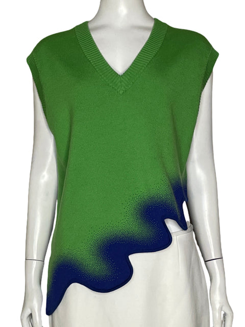 Chaleco Ph5 Efecto Degradado Cuello v Verde - Talla XS
