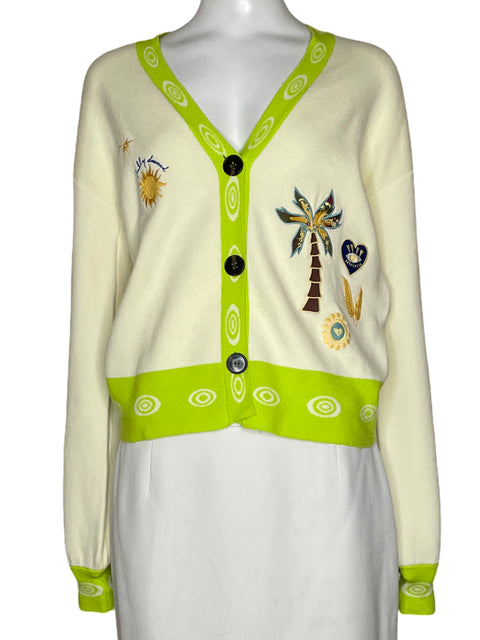 Cardigan Never Fully Dressed Bordado Verde - Talla S
