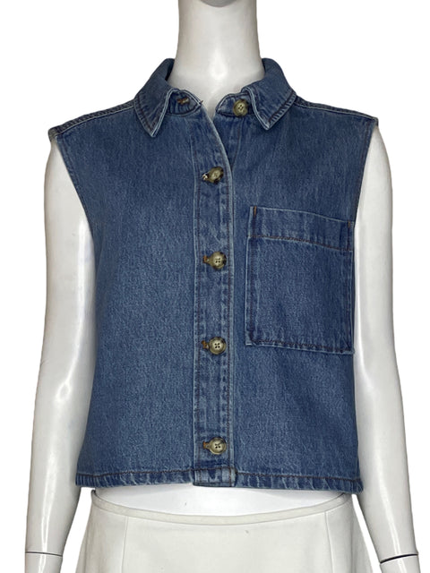Chaleco Future Collective Denim Azul - Talla S