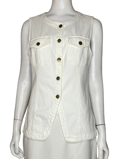 Chaleco Madewell Denim Blanco - Talla 4