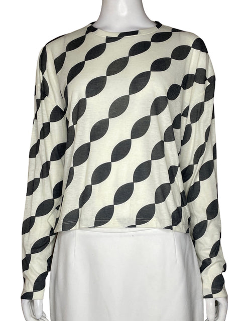 Blusa Sixxta Sello Estampado Beige - Talla S