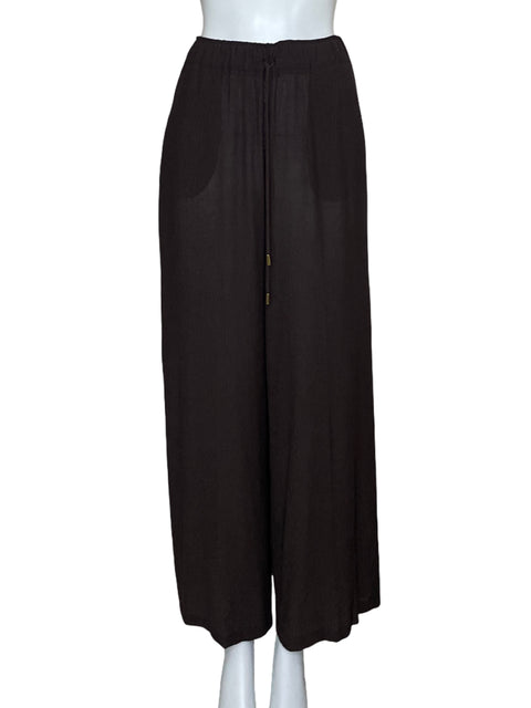 Pantalón Zara Wide-leg Marrón - Talla XS