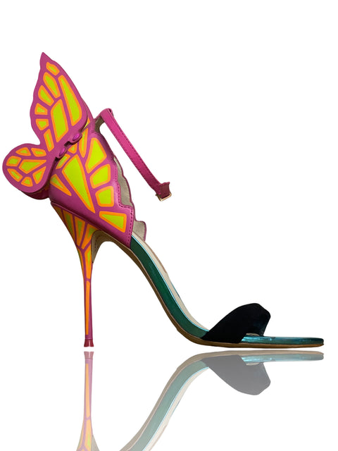 Tacón Sophia Webster Alas De Mariposa Tacón alto Rosado - Talla 39