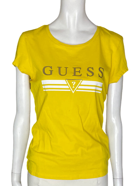 Blusa Guess Manga corta Cuello redondo Amarillo - Talla M