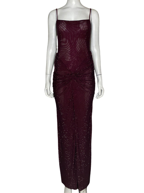 Vestido De Fiesta Meshki Brillo Rojo - Talla S