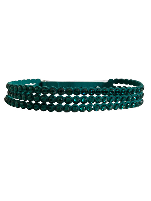 Pulsera Swarovski Doble Verde - Talla U