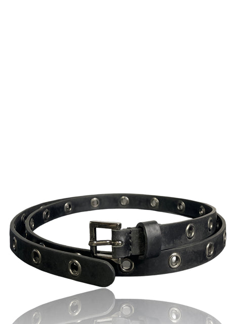 Cinturón Red Valentino Buckle Metalizado Negro - Talla U