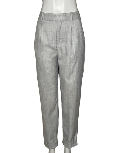 Pantalón Zara Recto Gris - Talla XS