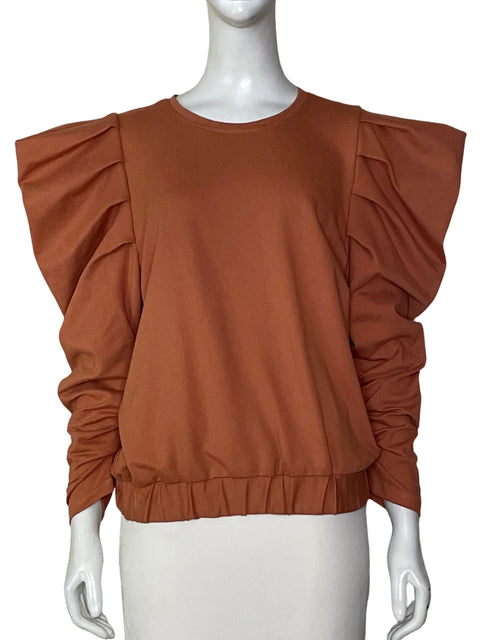 Blusa Padova Mangas Abullonadas Naranja - Talla 8
