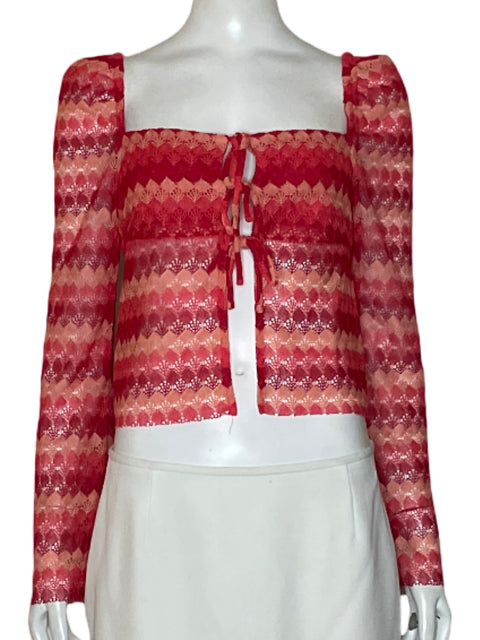 Blusa Chelsea & Violet Punto Rojo - Talla XS