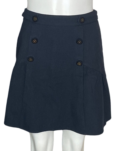 Falda Naf Naf Botones Mini Azul - Talla 36